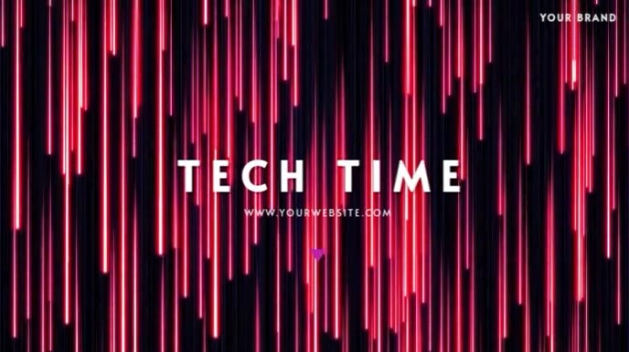 ZOOM VIRTUAL BACKGROUND | TECHNOLOGY NEON Apresentação (16:9) template